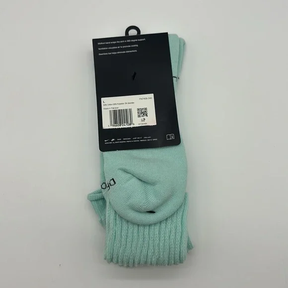 Nike Everyday Plus Women’s Size 10-13 Cushioned Crew Socks FN7406 346 NEW - Picture 2 of 3